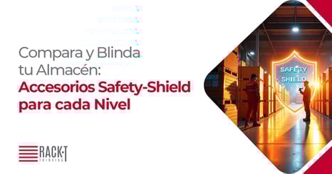 Escudo protector para almacenes de racks industriales