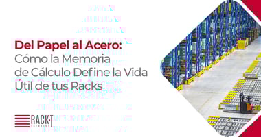 Racks de almacenamiento con accesorios, acomodados adecuadamente, memoria de cálculo. 