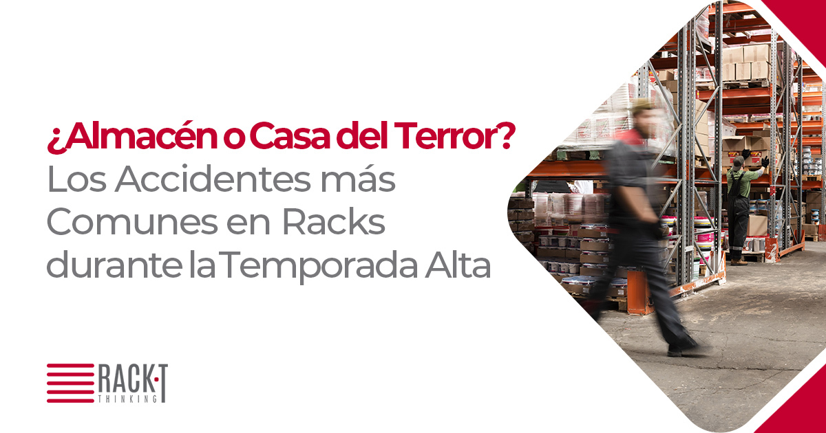 Fantasma de persona en almacén presagiando los accidentes en racks industriales